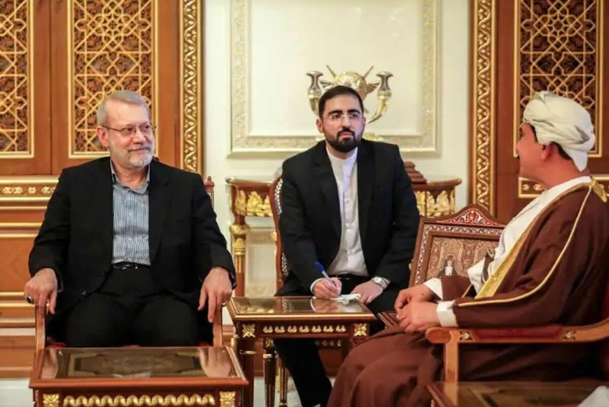 دیدار و گفت‌وگوی علی لاریجانی با سلطان عمان