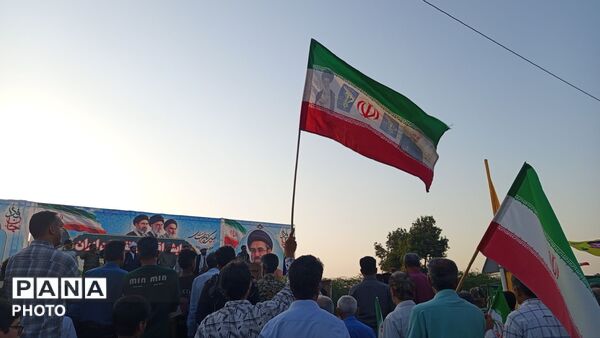 میناب به رنگ ایران؛ اجتماع گسترده «جان‌فدایان ایران»