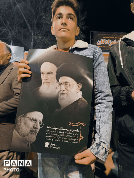 حضور ملت غیور بجنورد در شهرستان بجنورد  پی شهادت رهبر انقلاب 