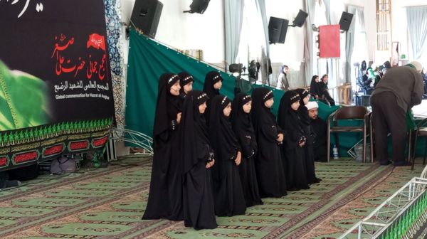 مراسم شیرخوارگان حسینی در مصلی بزرگ امام علی(ع) شهرستان ساوه