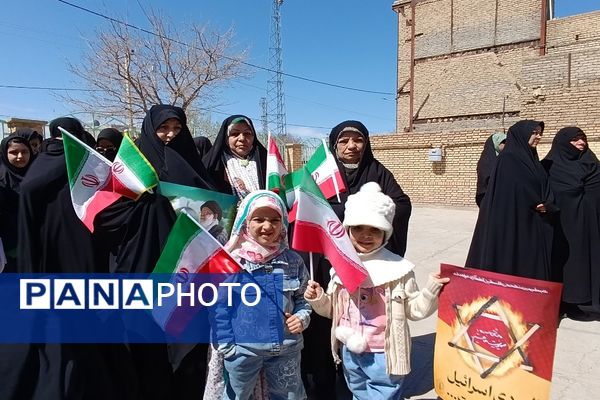 حضور پرشور مردم شهر تیتکانلو در راهپیمایی روز قدس 