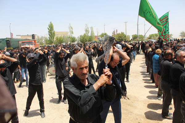 عزاداری تاسوعای حسینی در شهر درق 