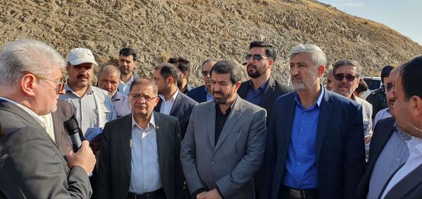 بازدید میدانی استاندار همدان از سد مخزنی خرم‌رود تویسرکان