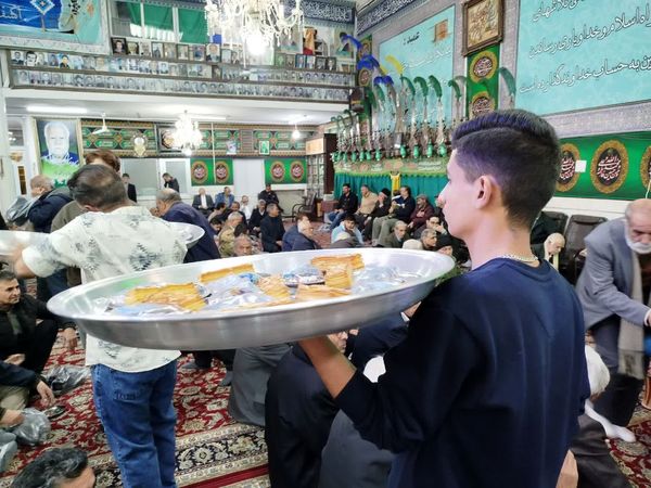 مراسم ولادت حضرت ابوالفضل العباس (ع) در حسینه شهرستان کاشمر 