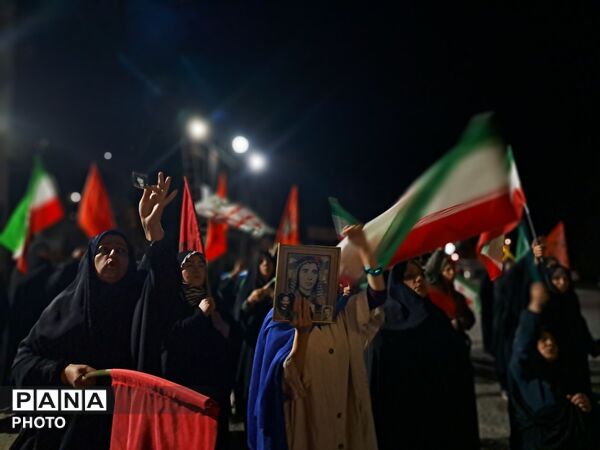 حضور پرشور مردم بخش آسارا در صد و پنجاه و یکمین شب تجمعات مردمی 