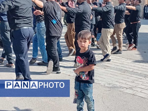 حضور پر رنگ کودکان روستای نقاب در پیاده روی جاماندگان اربعین