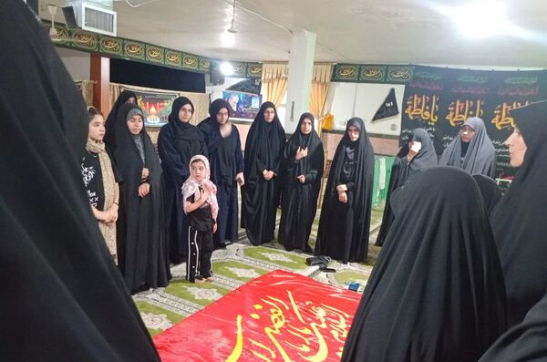 آیین شام غریبان دختران زینبی در آشخانه