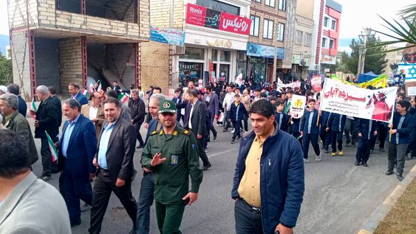راهپیمایی روز 13 آبان در طارم