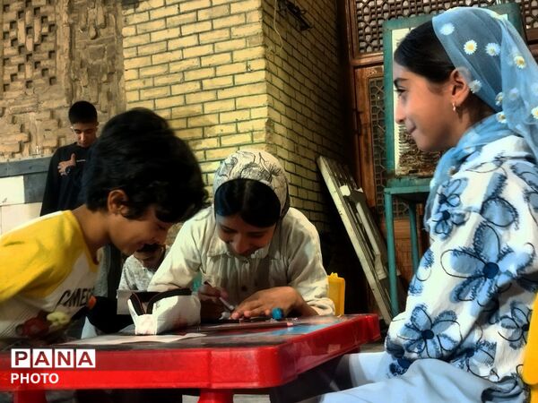 مشق ارادت نونهالان نیشابوری در موکب فرهنگیان