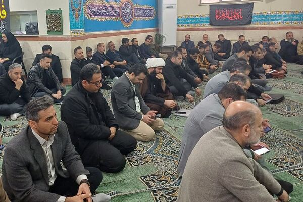 مراسم عزاداری حضرت فاطمه زهرا (س) در اداره آموزش و پرورش شهریار