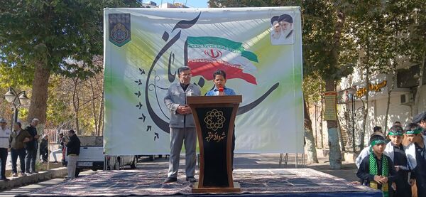 حضور پرشور مردم در راهپیمایی ۱۳ آبان طرقبه