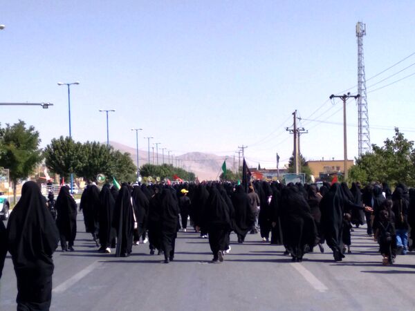 قدم‌های عاشقی از نافچ تا وردنجان به یاد کربلا