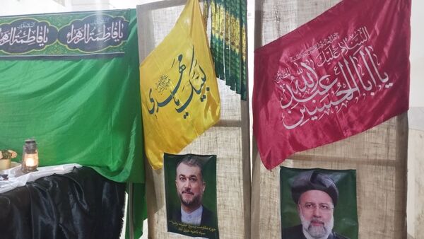 مراسم گرامیداشت شهدای مقاومت و تشیع نمادین پیکر پاک شهید سید حسن نصرالله در خلیل آباد 
