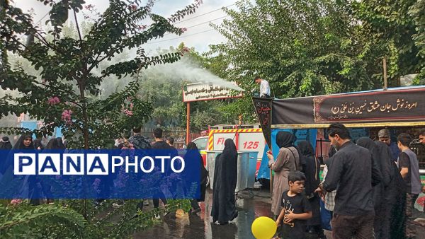 برپایی موکب عشاق الحسین سازمان دانش‌آموزی شهر تهران