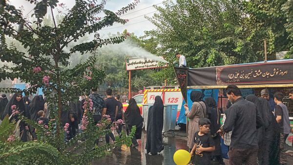 برپایی موکب عشاق الحسین سازمان دانش‌آموزی شهر تهران