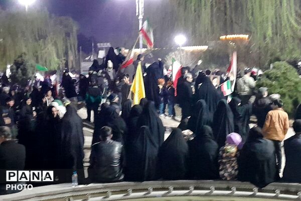 وداع با پیکر شهدا و تجمع ضد صهیونیسمی در شهرری