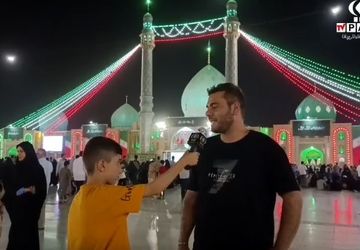 دعای زائر مسجد مقدس جمکران برای کودکان غزه