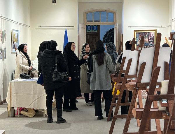 نمایشگاه پرسش مهر مدرسه قدسیه تبریز 