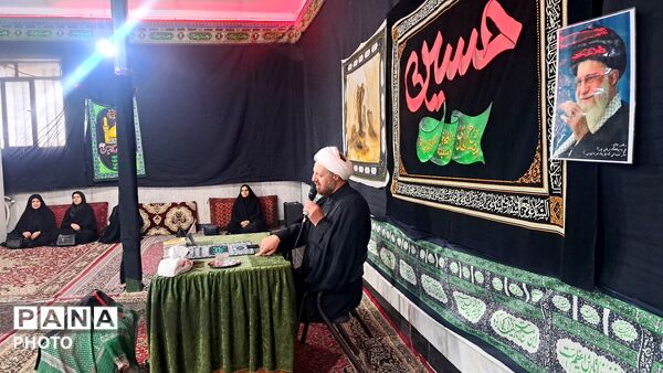 مراسم روضه و سینه زنی در مسجد صاحب‌الزمان(عج)