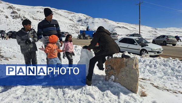 تفریحات زمستانه در دامنه‌های زاگرس