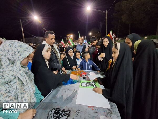 پنجاه و هفتمین شب از اجتماعات مردمی در شهرستان کاشمر 