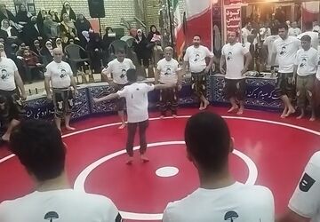 شور و شوق پهلوانی؛نمایش ورزش‌های پهلوانی به مناسبت اعیاد شعبانیه در ملارد