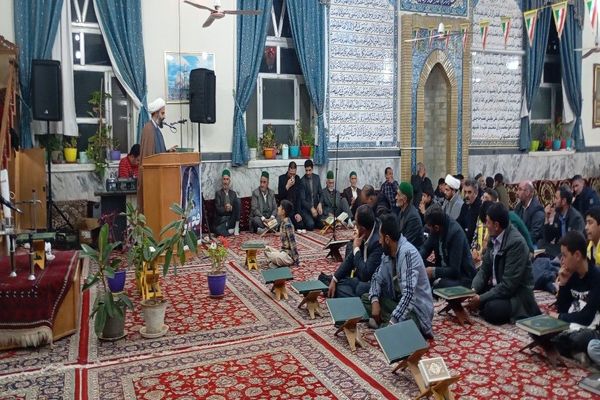 محفل انس با قرآن کریم  در مسجد جامع شهر بار نیشابور 