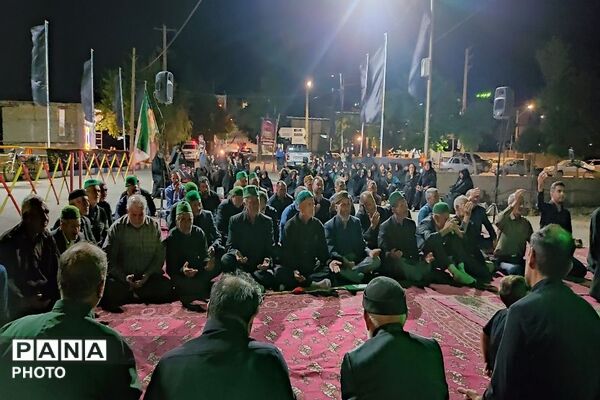 مراسم عزاداری ششمین شب از ماه محرم الحرام در حسینیه شهدای شهر بار