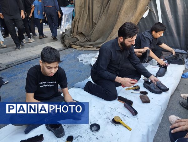 حضور جاماندگان اربعین حسینی در جوار امام مهربانی‌ها