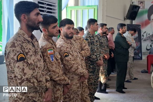  آیین تکریم و معارفه فرمانده ناحیه مقاومت بسیج شهرستان باشت