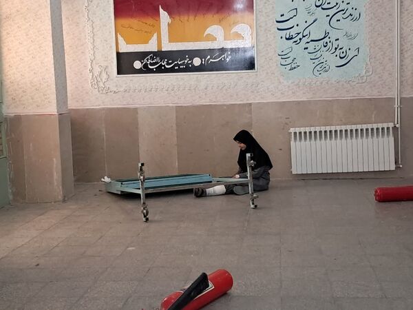 دبیرستان بنت الهدی میزبان بیست و هفتمین مانور زلزله تفت بود