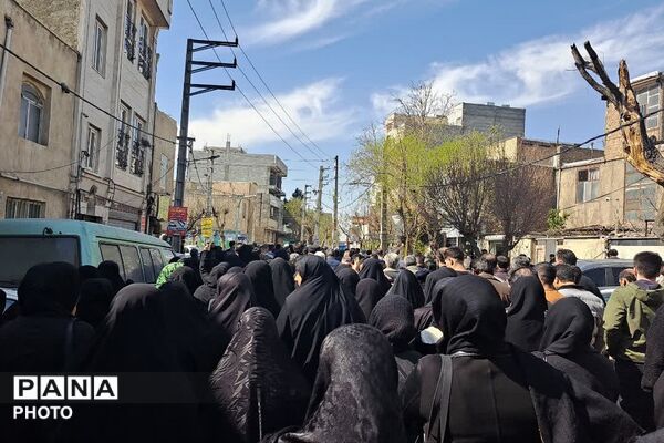  تشیع جنازه شهیده جنگ آمریکایی _ صهیونی در چهاردانگه