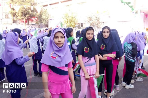 افتتاحیه المپیاد ورزشی درون مدرسه‌ای در بهارستان دو