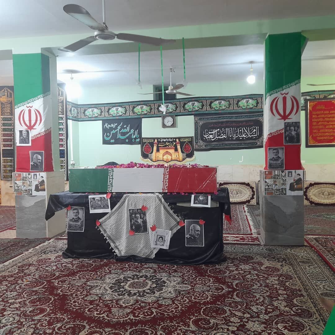 مراسم استقبال از شهید گمنام در روستای سرزه 