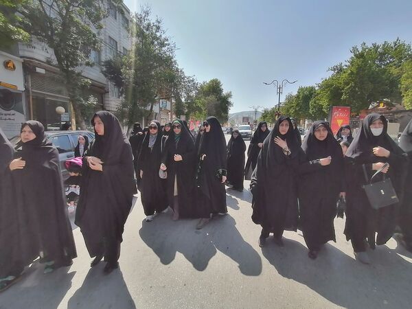 دسته‌روی هیات مذهبی سملقان در سالروز شهادت امام جعفر صادق(ع)