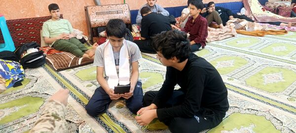 جلوه‌هایی از اعتکاف پسران آشخانه 