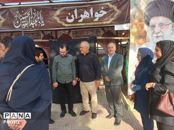 بازدید قائم مقام رئیس سازمان دانش‌آموزی از موکب اربعین در سنندج