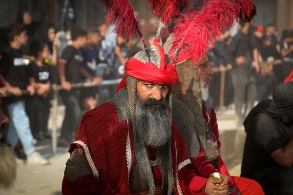 مراسم تعزیه‌خوانی در امامزاده شاه‌کرم اصفهان