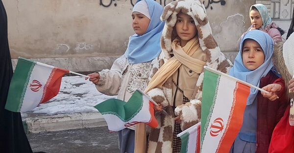 راهپیمایی 22 بهمن در شهر جعفریه قم