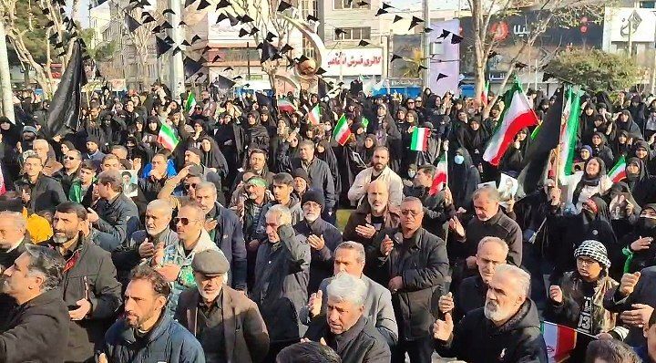 دوازدهمین راهپیمایی شهرستان فردیس به خونخواهی رهبر شهید و بیعت با رهبر جدید  