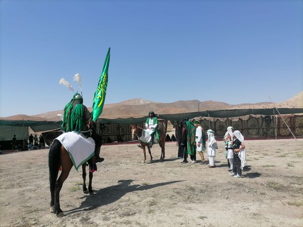 مراسم تعزیه خوانی در روز اربعین حسینی در شهر بار