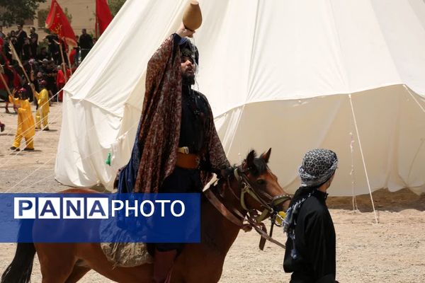 مراسم خیمه سوزی هیات «خیام الحسین» در قم