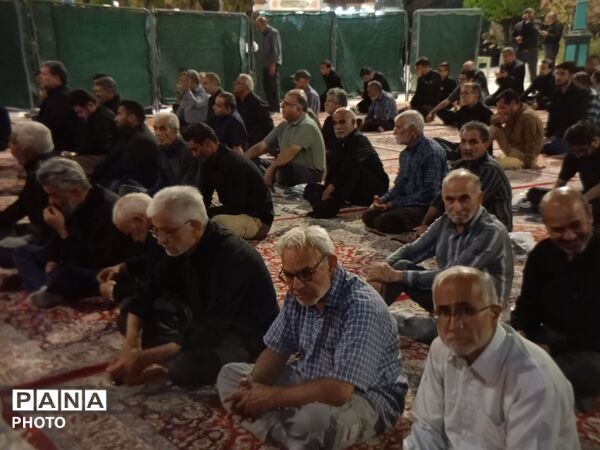 مراسم عزاداری چهارمین شب محرم در زیارتگاه شهید مدرس 