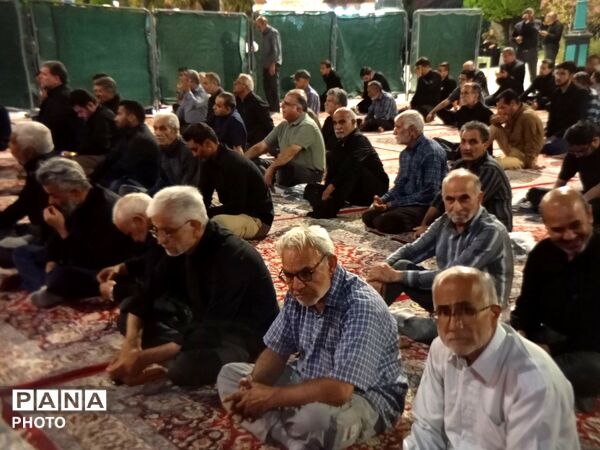 مراسم عزاداری چهارمین شب محرم در زیارتگاه شهید مدرس 