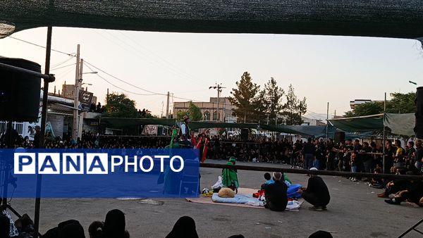 تعزیه خوانی روز عاشورا در دهستان رزق‌آباد