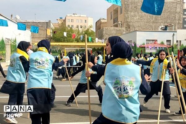  دوره تربیت مربی پیشتاز کاردان و اردو بازی در مدرسه شاهد بهشت شهرستان رباط‌کریم