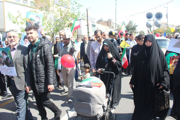 جلوه هایی شکوهمند از راهپیمایی روز جهانی قدس در قم