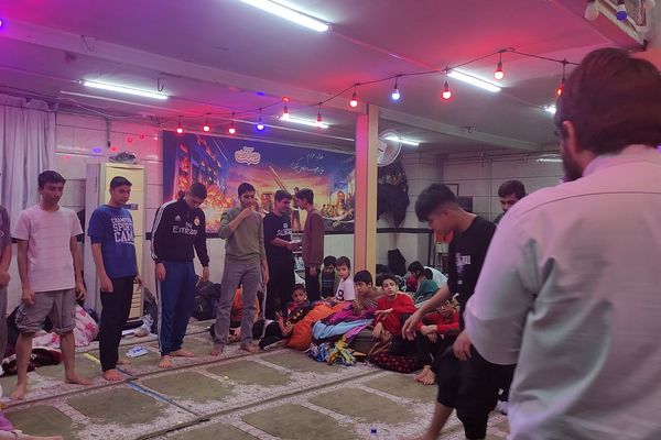 بازدید معاون پرورشی و تربیت بدنی ناحیه دو شهرری از مراسم اعتکاف دانش آموزی 