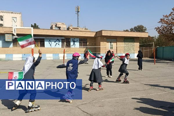 افتتاحیه المپیاد ورزشی درون مدرسه‌ای دبستان دخترانه بعثت۲
