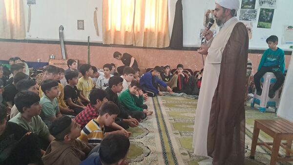 مراسم اعتکاف پسران در مسجد موسی بن جعفر آشخانه 
